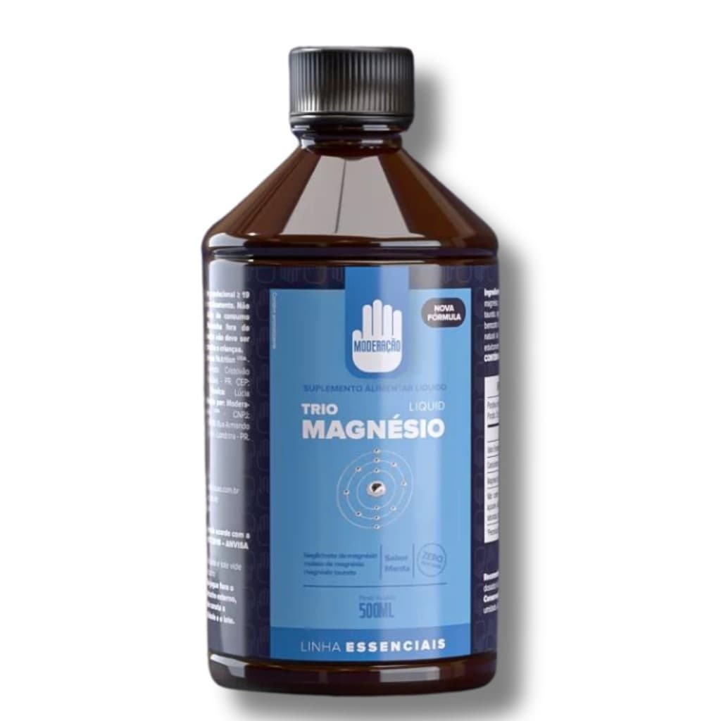 Trio Magnésio Líquido - 500ml - Moderação - Menta