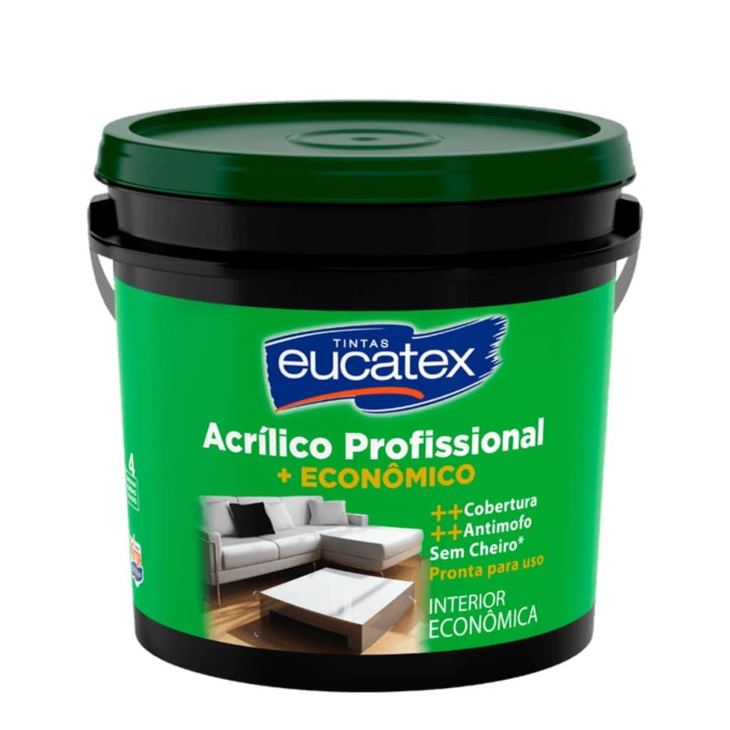 Acrilico Profissional Euc Branco Pronto para Uso 15l