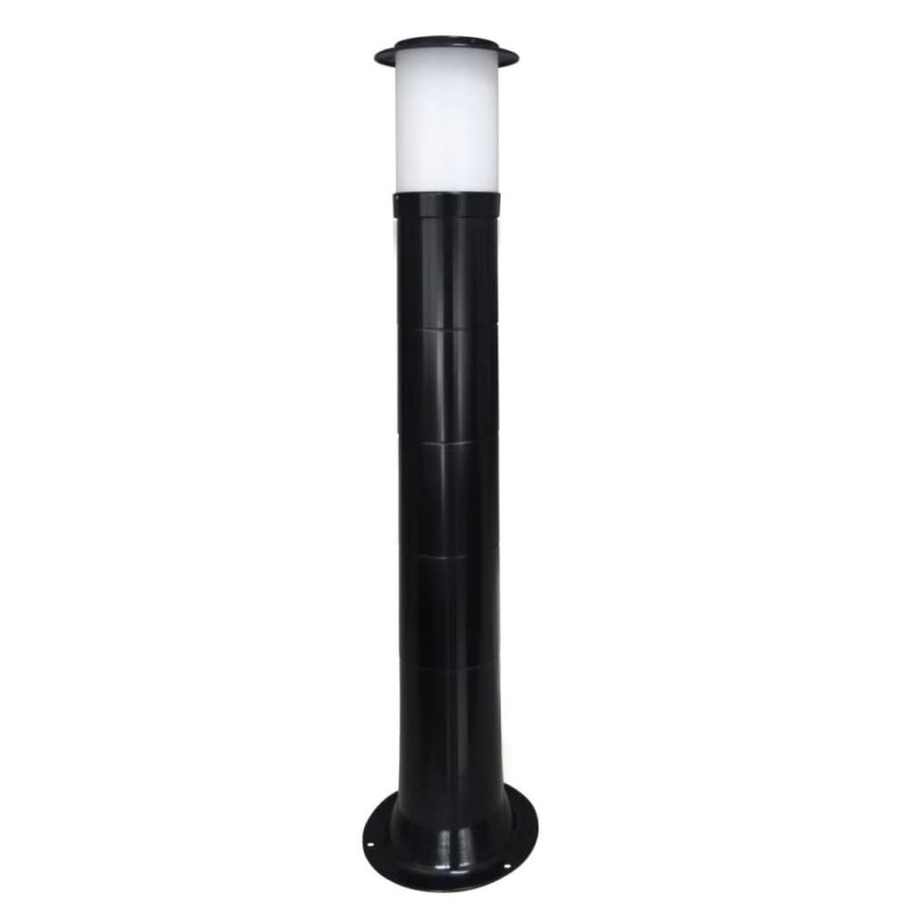 Poste Balizador Luminária Casa Sítio Jardim 75cm Preto