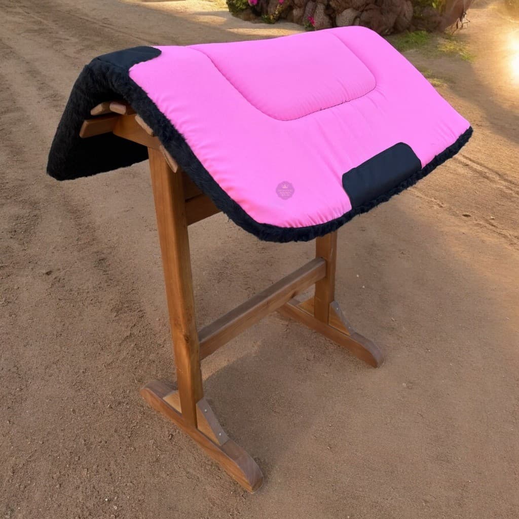 Manta Rosa Para Cavalo Baixeiro Grosso Pink Com Pelucia de Suador Feito a Mão