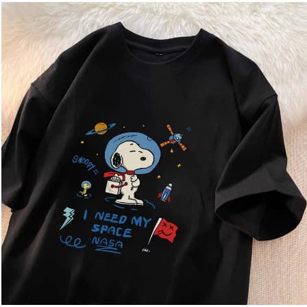 Lançamento  Estilosa  Camiseta Básica  Space Snoopy INeed My - ENVIO IMEDIATO