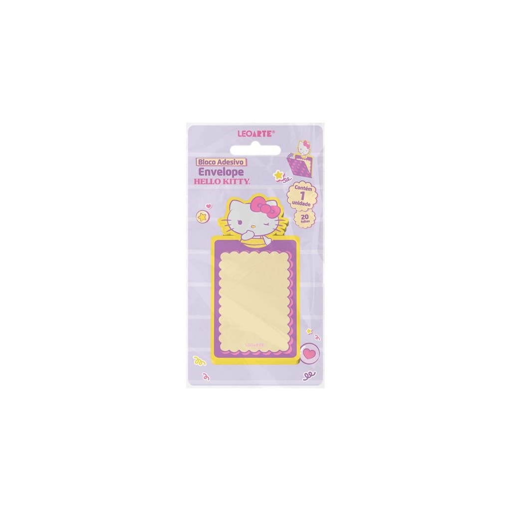 Bloco Adesivo Hello Kitty Envelope - Leo Arte