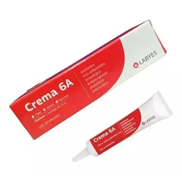CREMA 6A 15 G UMA BISNAGA PARA CAES