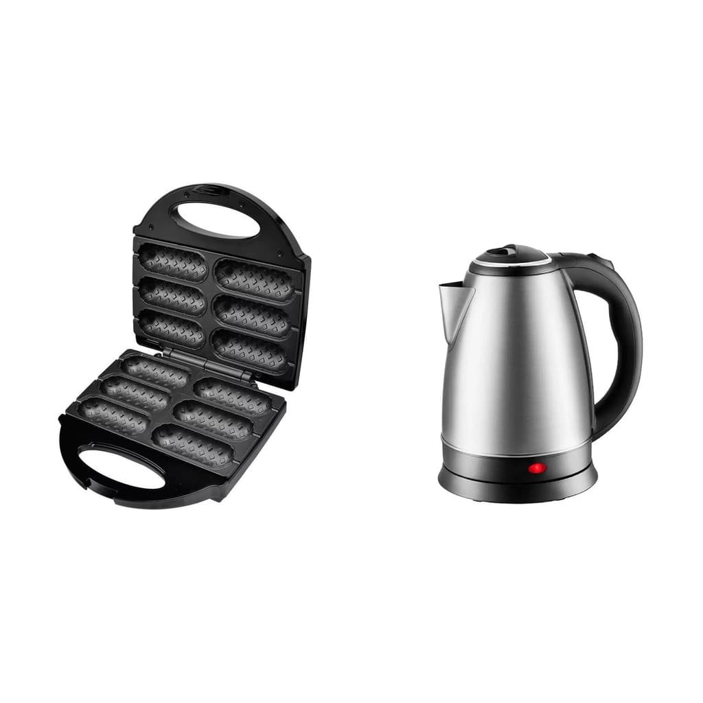 Kit Crepeira Suiço Crepe + Jarra Elétrica Inox 1.8L 220V