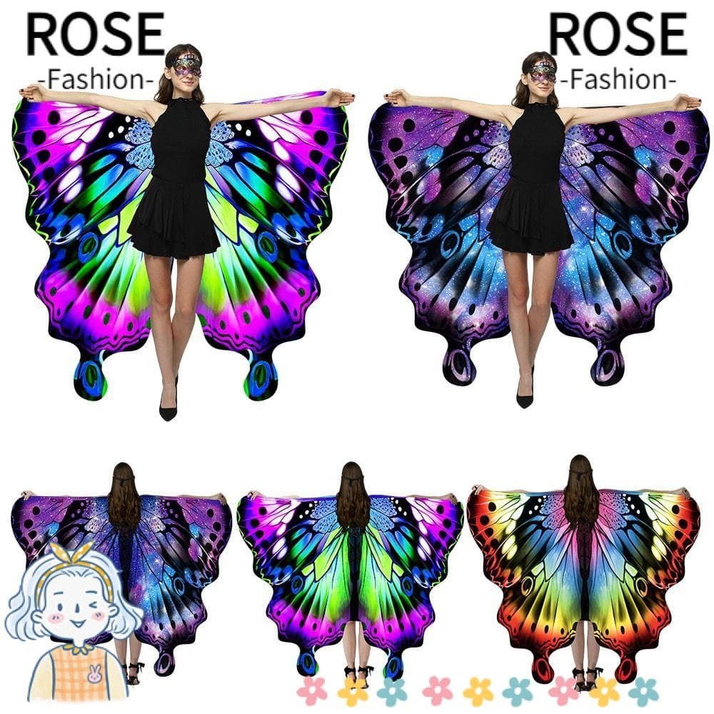 ROSEGOODS Asas De Borboleta Justas , Adereços , Acessórios De Festa , Capa De Xale Fada Cosplay