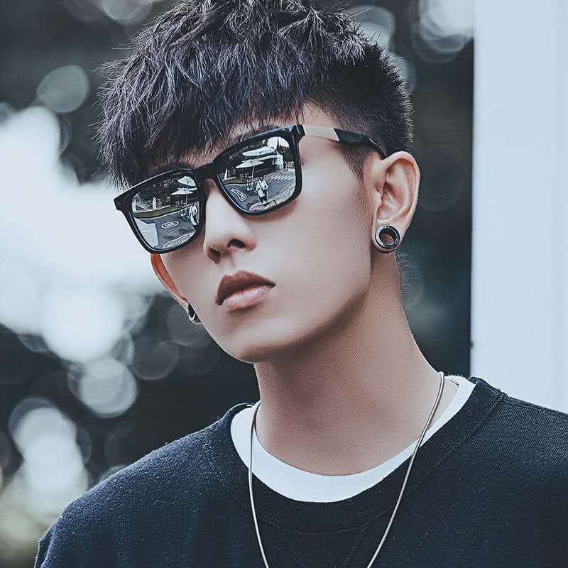 Óculos de sol masculino na moda dominador bonito óculos de sol condução olhos High-End polarizado óculos de sol 7.4