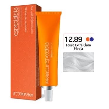 Coloração Especialista Probelle 12.89 Louro Extra Claro Perola 50 G