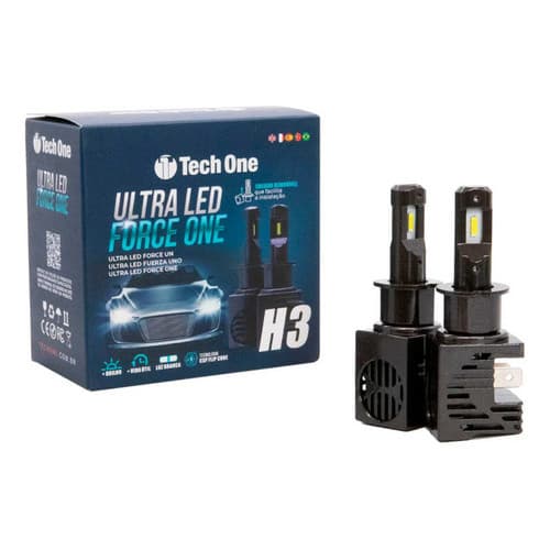Lampada Ultra Led Force One H3 12v/24v Pk22s 6000k Tech One