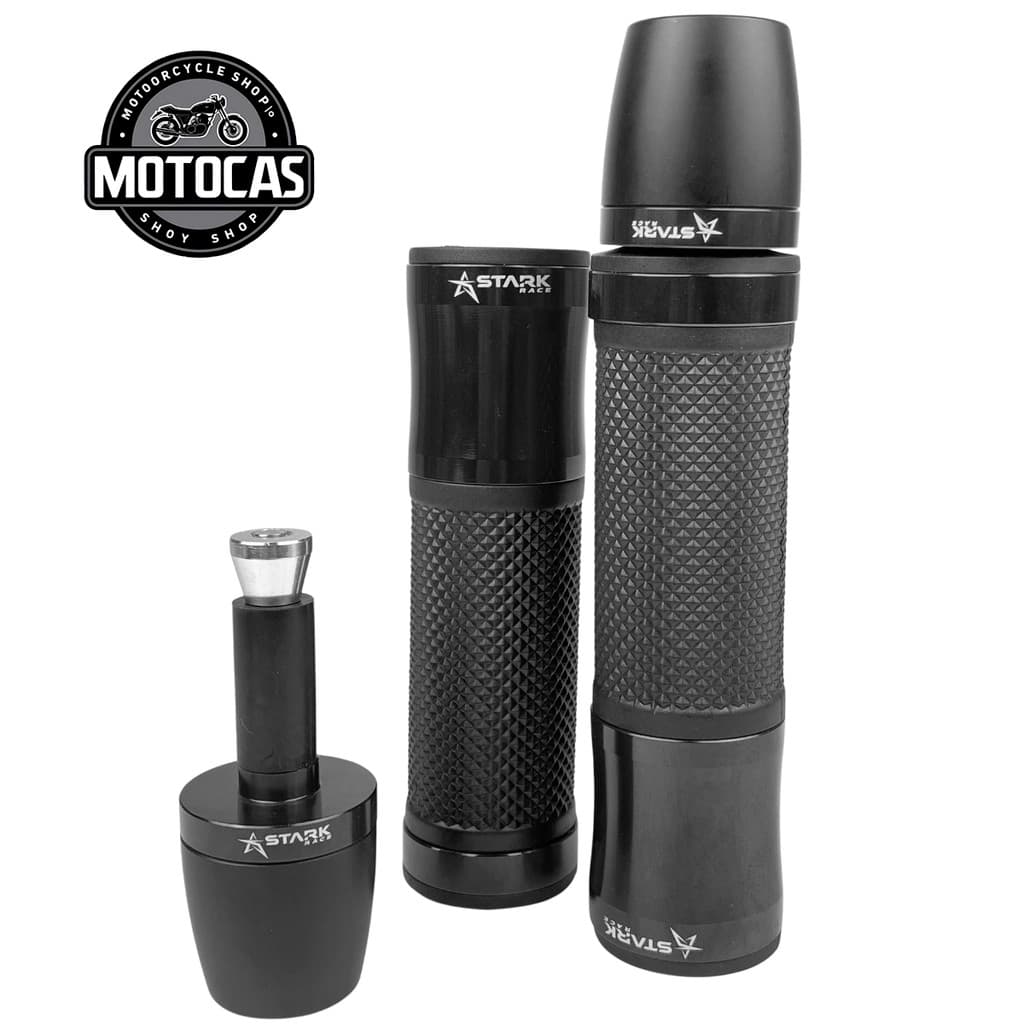 Kit Manopla Luva Punho V2 e Peso Summer Stark Universal Moto