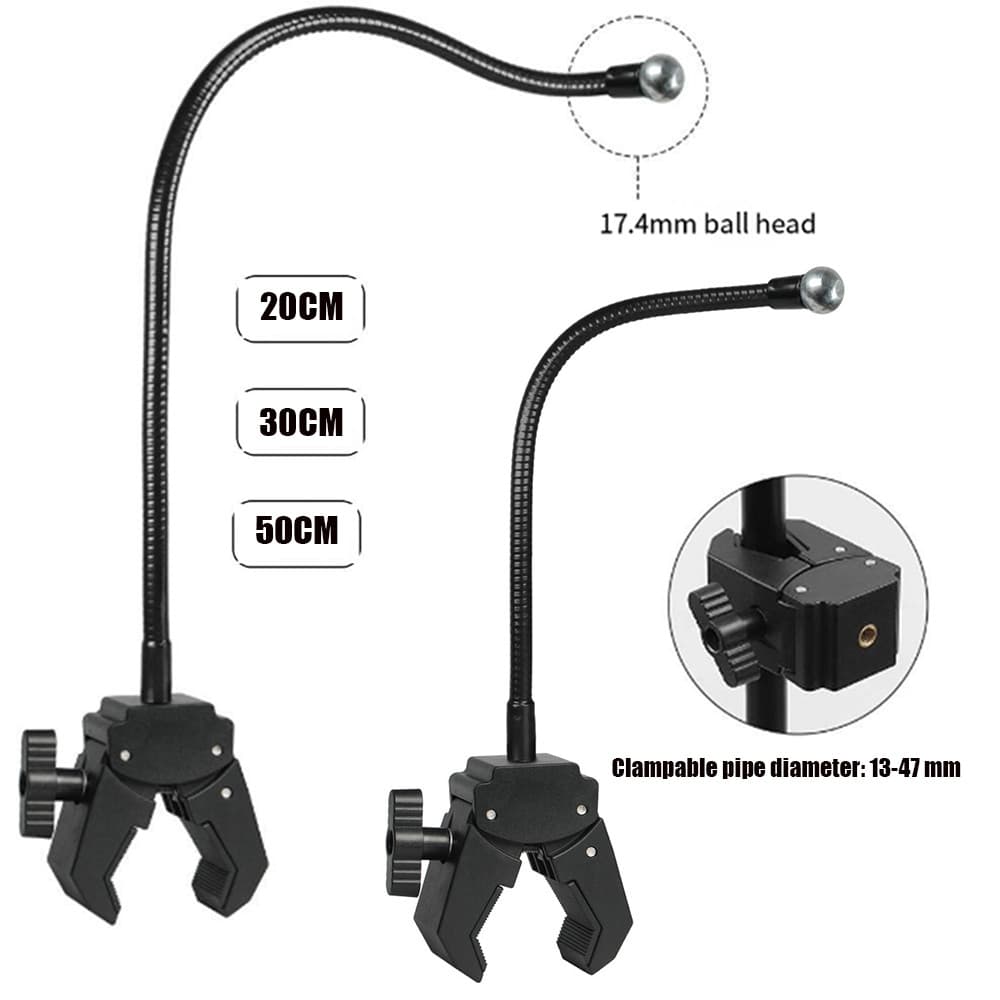 Suporte Do Telefone Caranguejo Garra Braçadeira Metal Tubo Macio Ao Ar Livre Streaming Vivo Acessórios Fixo Tripé Com