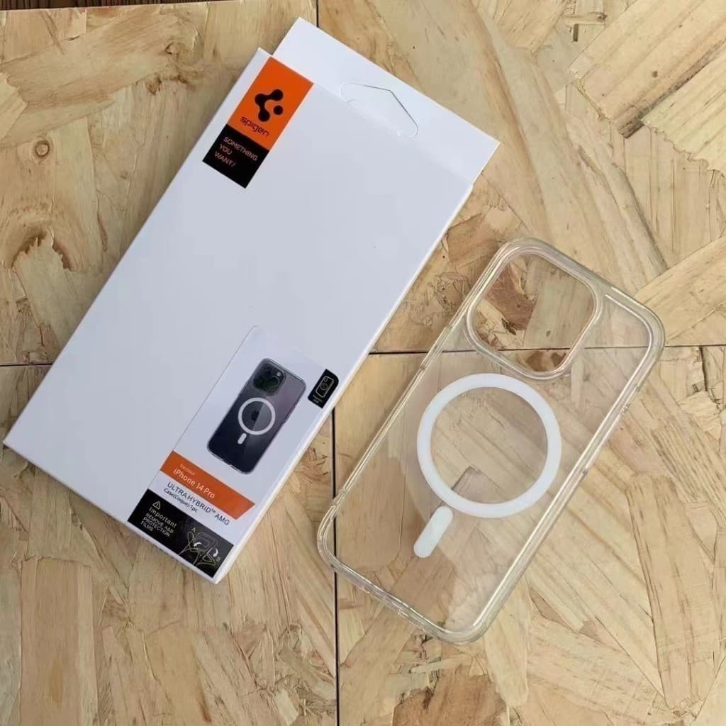 Spigen magsafe Transparente Rígida  iPhone 16 Pro Max 15/14/13 12PM Ultra Hybrid Case