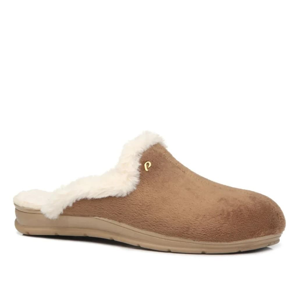 Pantufa Feminina Pegada Pelo Interno Suede 266005