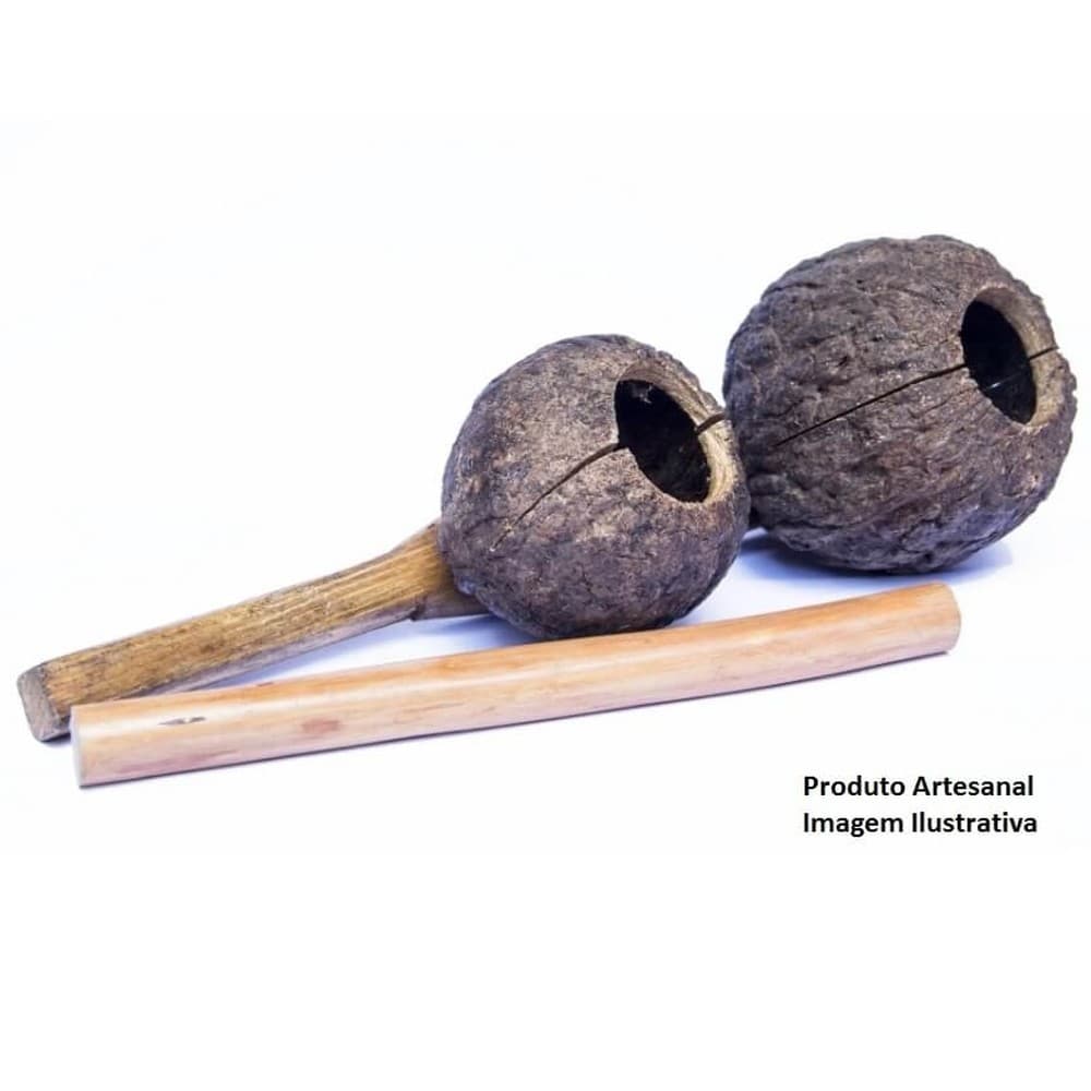 Agogô de Castanha do Pará com Baqueta