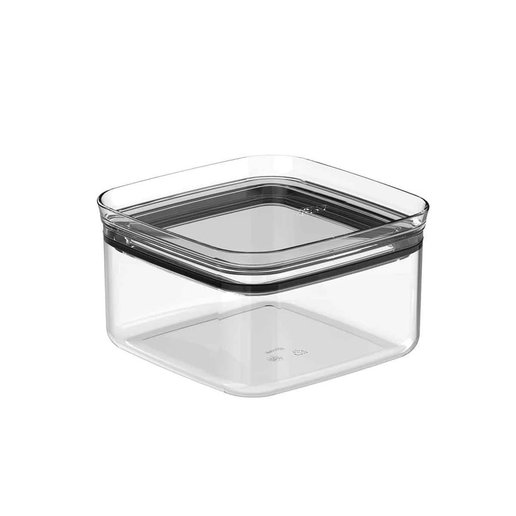 Pote Organizador Hermético Block Maxxi 1L Transparente Organização Despensa Armazenar Alimentos