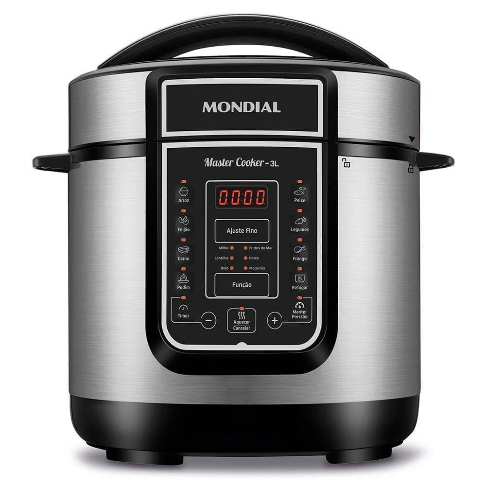 Panela De Pressão Elétrica Mondial Digital 220v preto