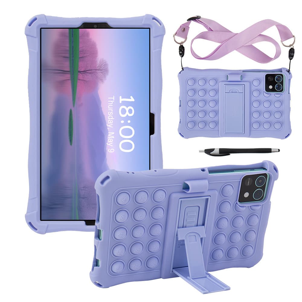 Capa Infantil Para Samsung Galaxy Tab A9 8.7 " SM-X110 X115 A7 Lite 8.7 Tablet PC De Silicone Macio À Prova De Choque Com Suporte Traseiro E Alça De Mão