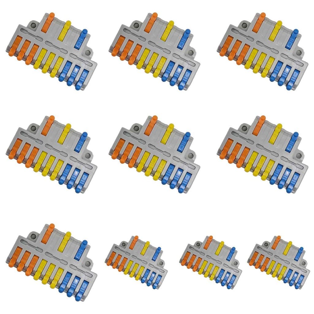 Kit 10x Conector Derivador 3:9 32A 1,5mm a 4mm 074021 InterNEED