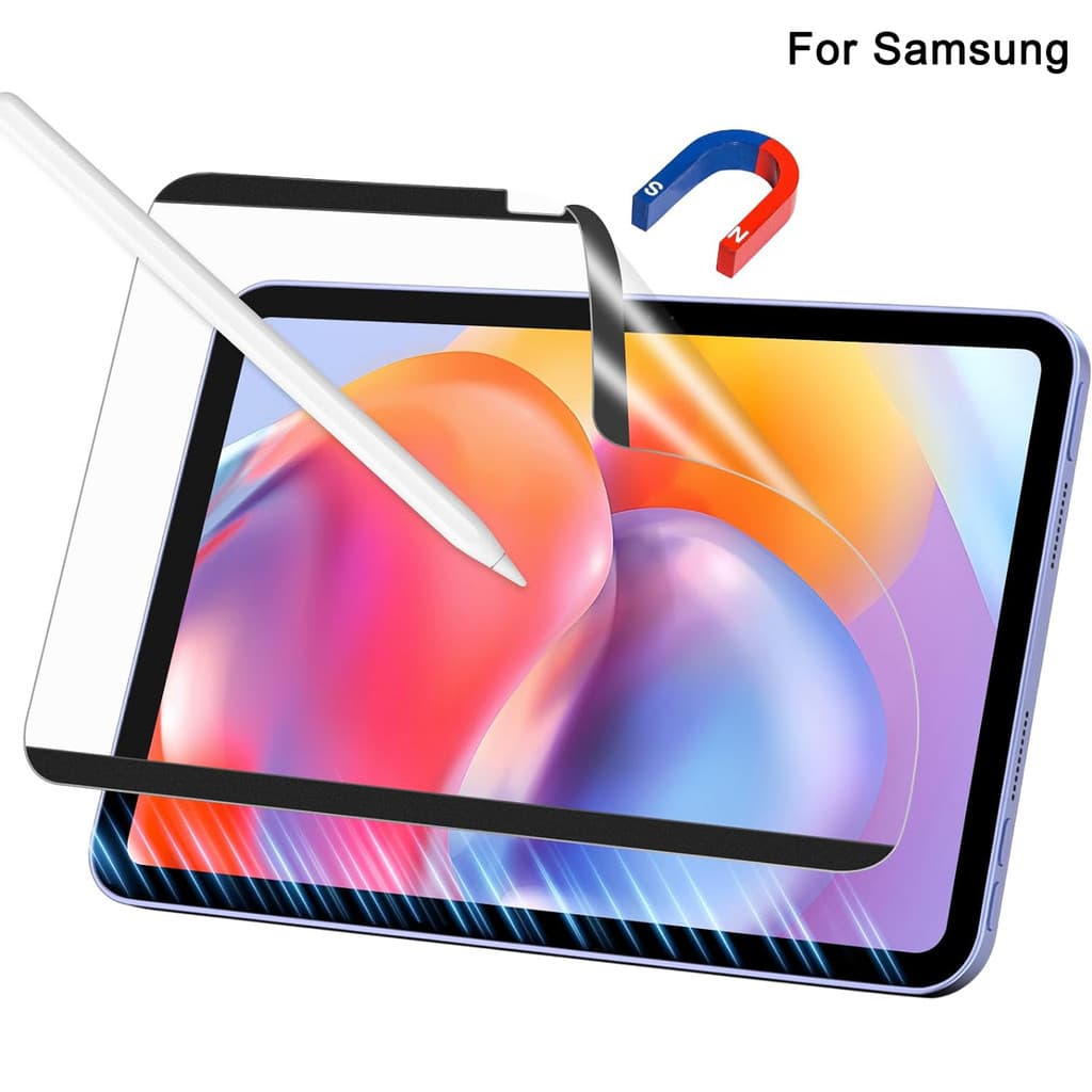 Protetor De Tela Magnético Reutilizável Com Sensação De Papel Para Samsung Galaxy Tab S10 Plus S10 + S7 S8 S9 FE A9 A8 S6 Lite Filme De Escrita Fosco