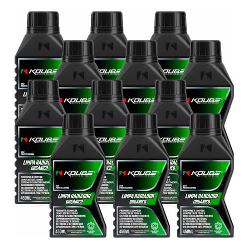 KIT 12UNI LIMPA RADIADORES ORGANICO KOUBE