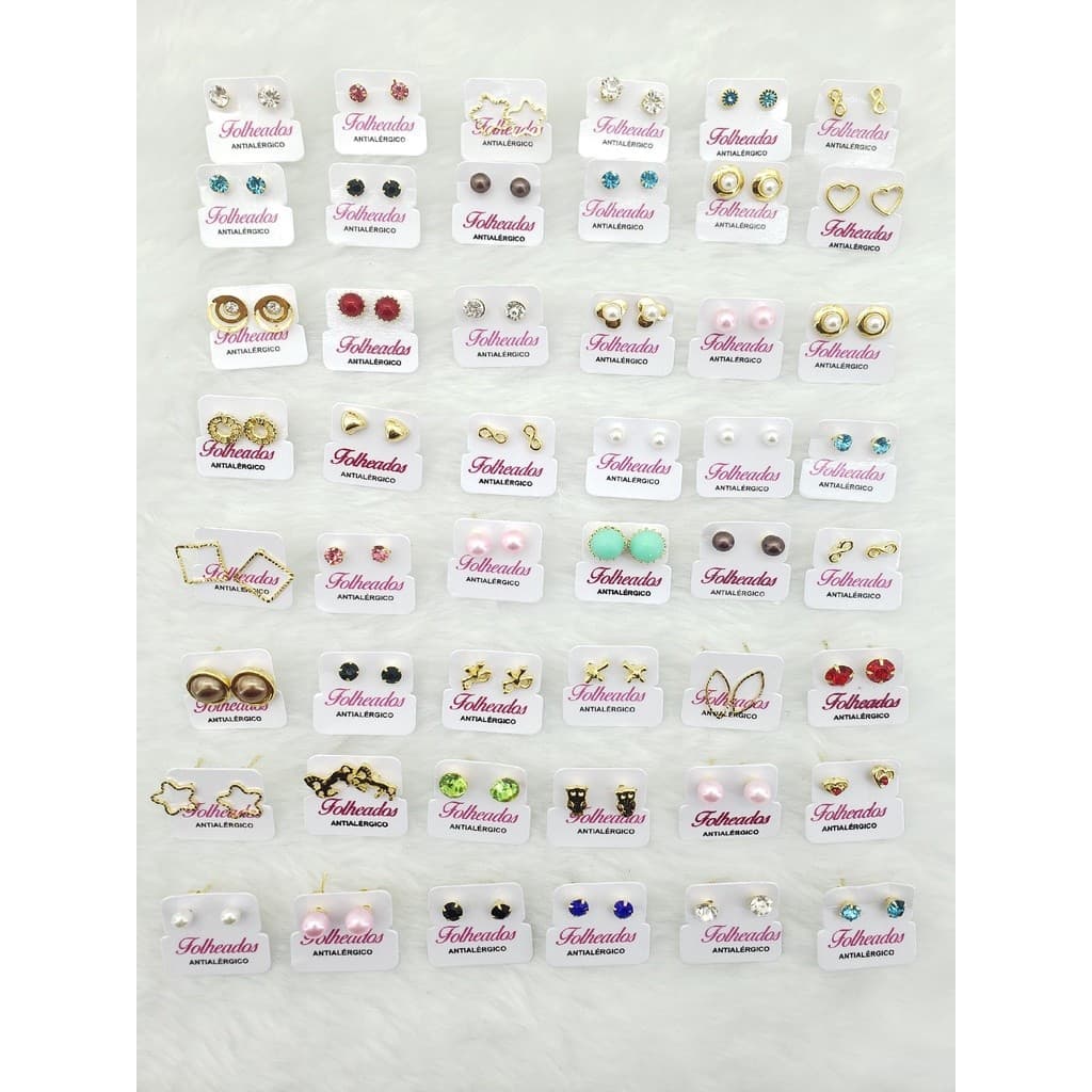Kit 15 pares brincos no atacado estilo aleatório brinco Preço por atacado