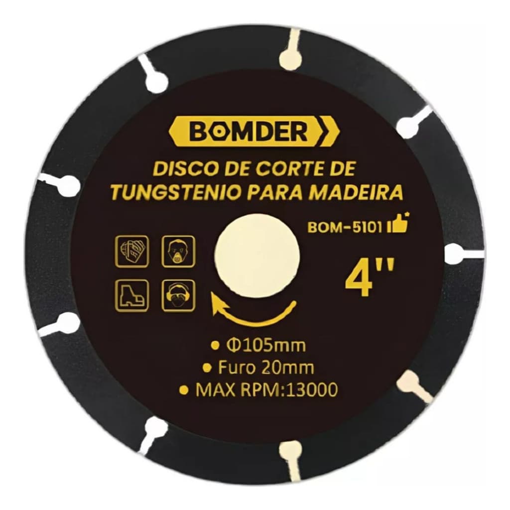 Disco De Corte 105mm Para Piso Laminado Madeira Mdf