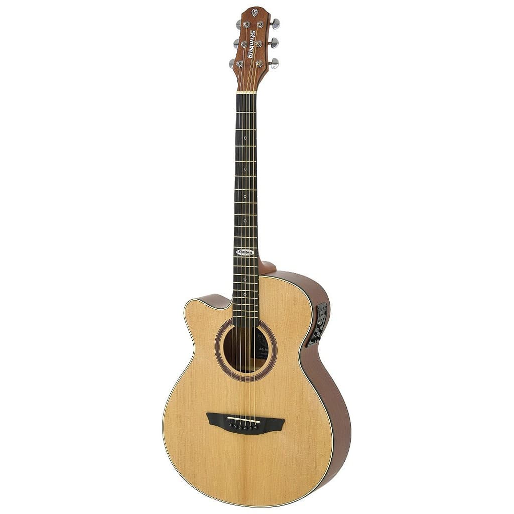 Violão Strinberg Sa200 Aço Elétrico Natural Fosco Canhoto