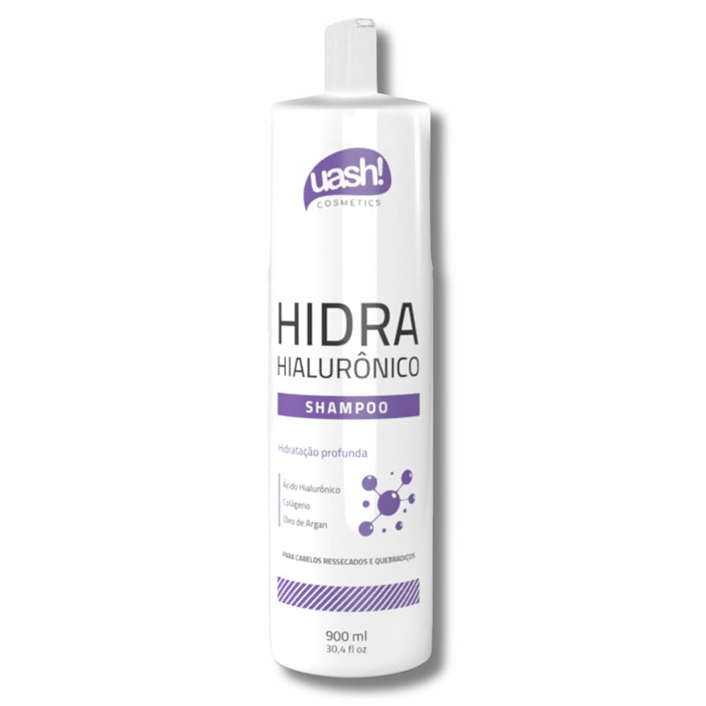 Shampoo Uash Hidra Hialuronico 900ml - Hidratação + Colageno