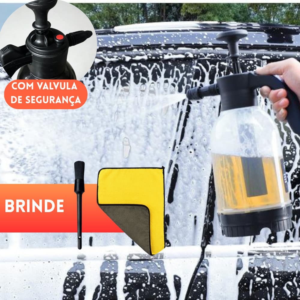 Pulverizador Espuma Automotivo Snow Foam 2 Litros + Brindes  Pulverizador
