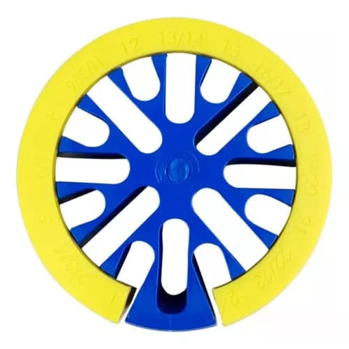 PENTE ORGANIZADOR DE CABOS ATÉ 38 CABOS AMARELO E AZUL