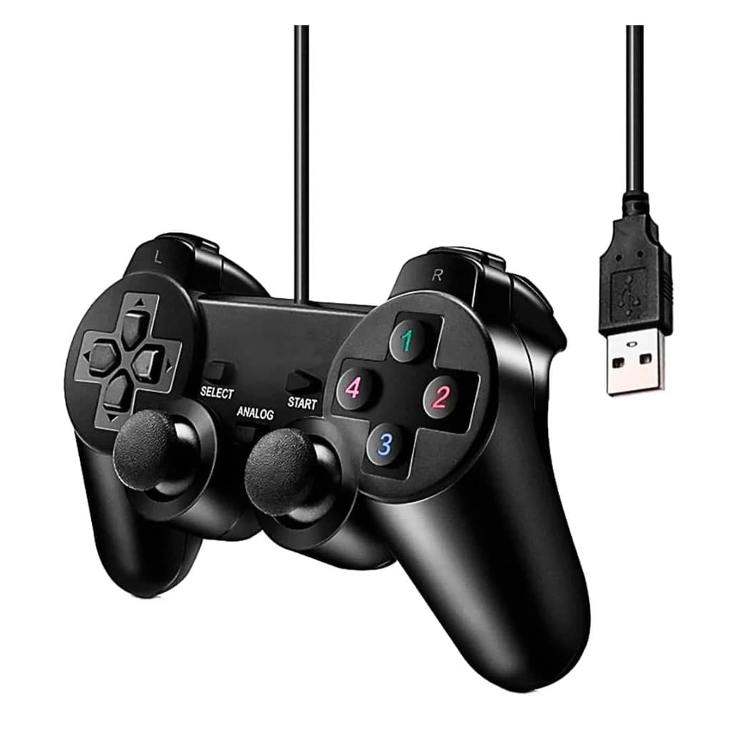 Controle Usb para PC Computador Notebook Joystick Dualshock Analógico - Feir FR-202