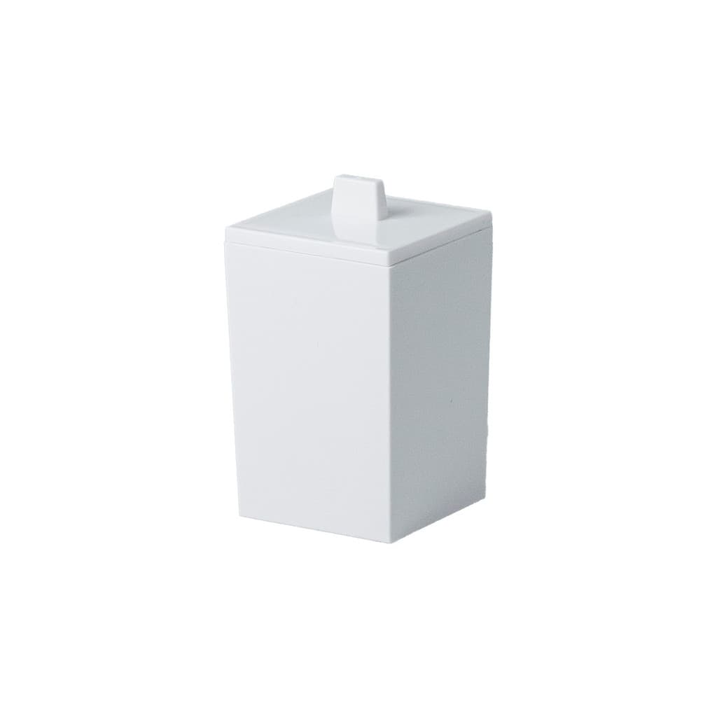 Porta Algodão/Cotonete Quadratta Branco