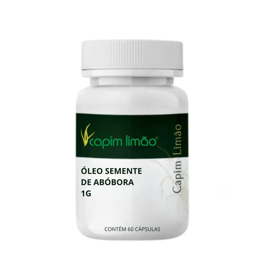 Oleo semente de abóbora 1gr - 60 cápsulas