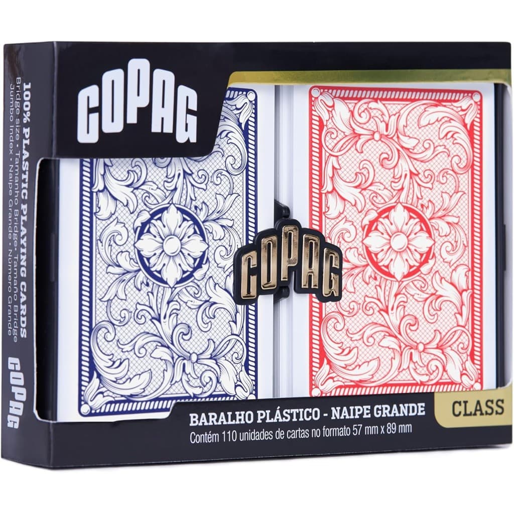 Baralho Class Elite Estojo Duplo Naipe Grande