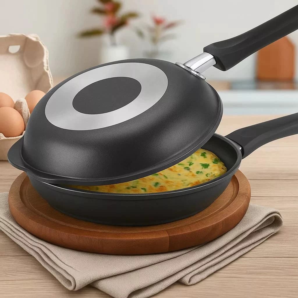 Frigideira Dupla Hamburgueira Frita Grill Forma Chapa Sanduicheira Antiaderente Panela Panquequeira