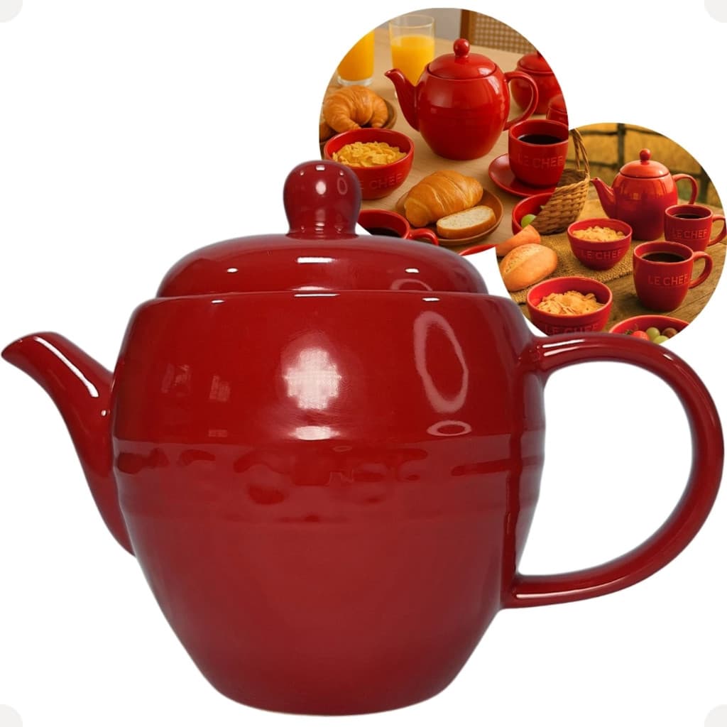 Bule de Cerâmica Le Chef 500ml – Chá e Café – Hauskraft