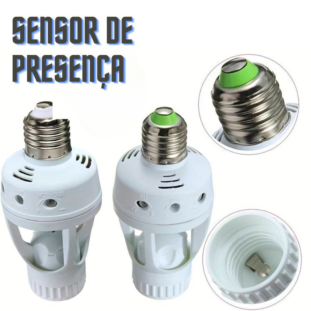 Sensor de Presença Para Lâmpada Soquete Sensor de Movimento Com Infravermelho 360 Graus
