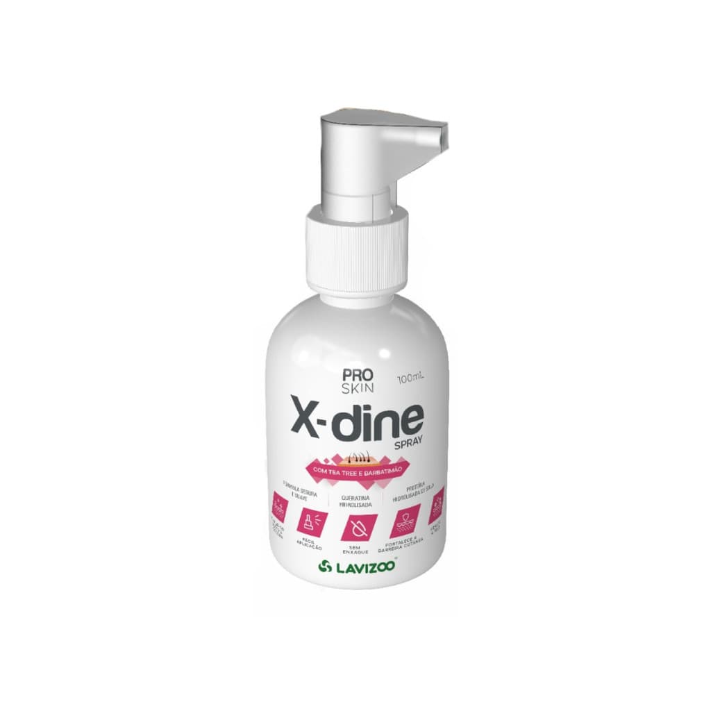 X Dine Spray Clorexidina 100ml Antisseptico Anticoceira Pet