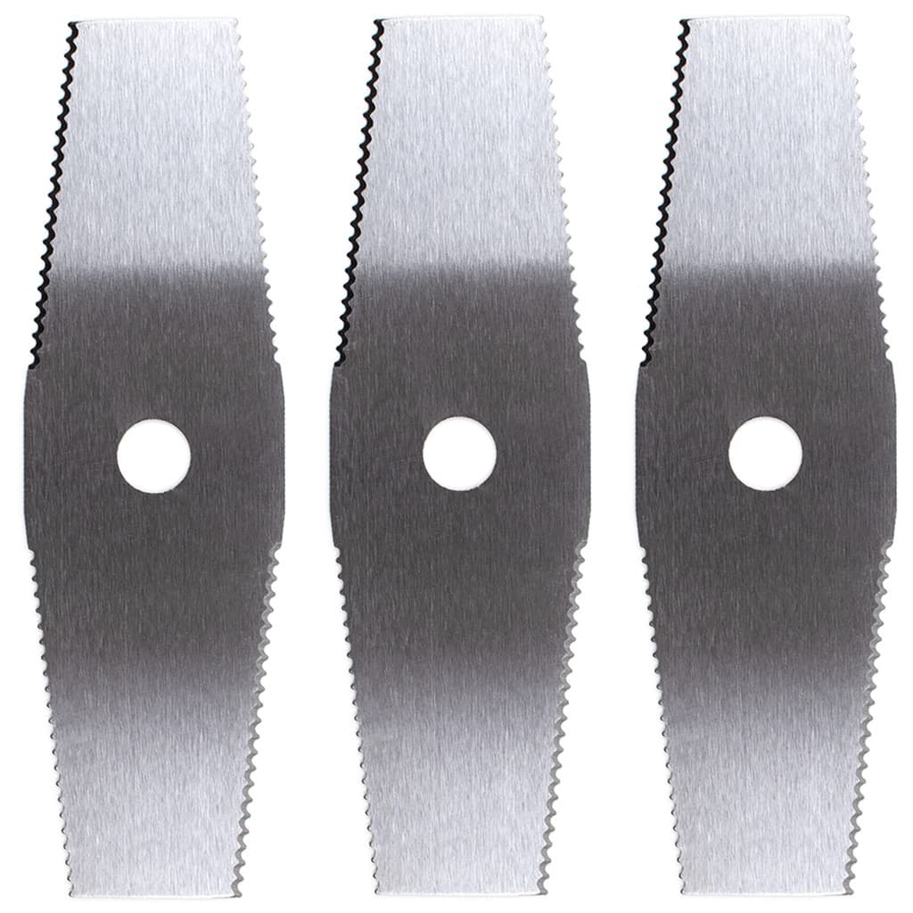 Kit 3 Lâminas Para Roçadeira 2 Pontas 305mm Furo 1pol 25.4mm
