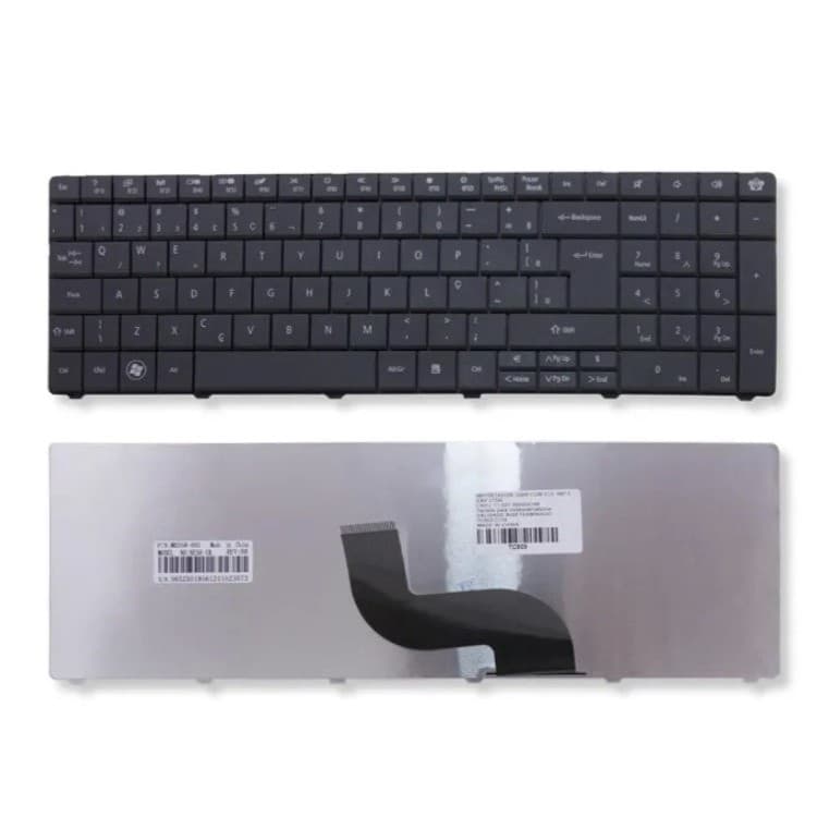 TECLADO COMPATIVEL NOTEBOOK GATEWAY NE56R NSK-AUG3B PK130QG2B29 - BLACK - BR