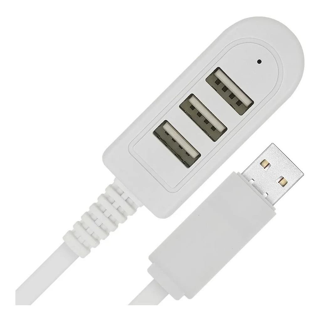 1/2/3/4 Extensão Usb 3 Entradas Para Notebook E Pc