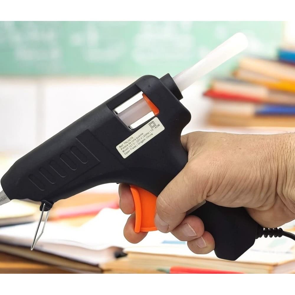 Pistola de Cola Quente Bivolt 20W Artesanato Reparos Resistente