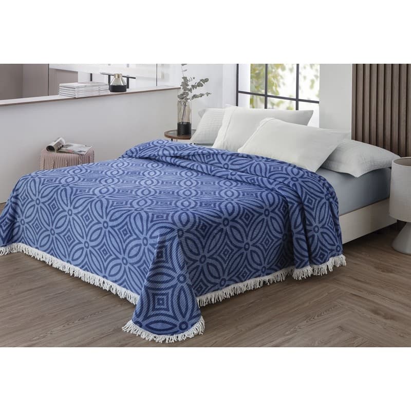 COLCHA CHENILLE CANELADA ISADORA QUEEN Ref. JOL170101ISADORA