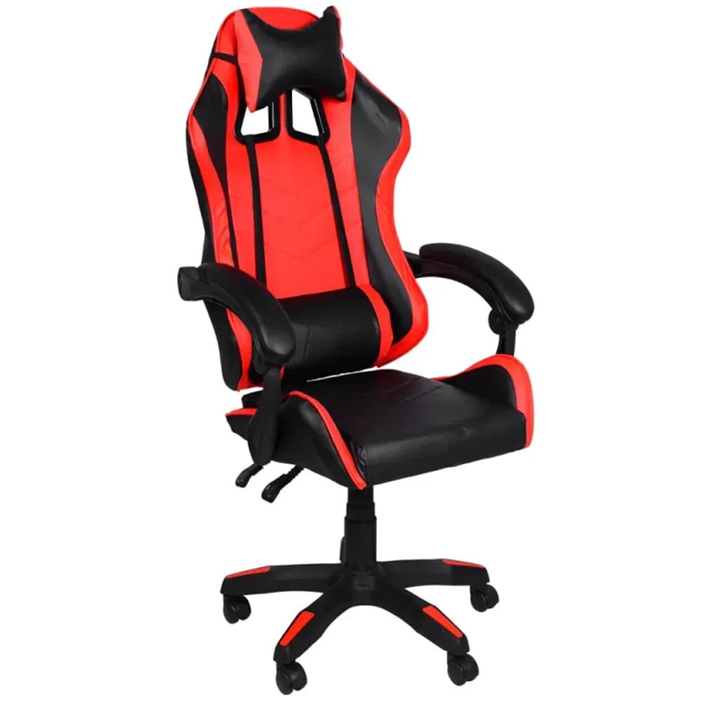 Cadeira Escritório Gamer Ergonômica Reclinável Confortavel Vermelha Kala