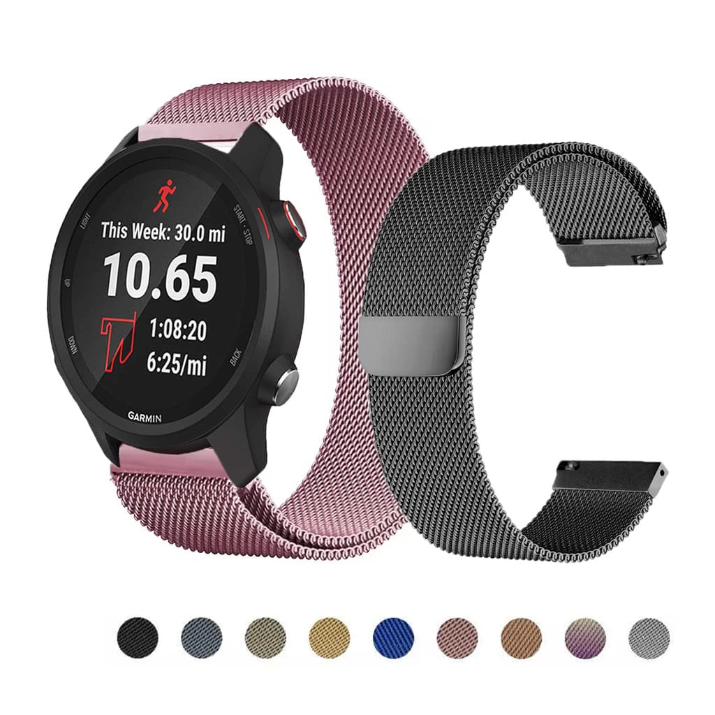 Pulseira Milanesa Para Garmin Forerunner 70 170 265 255 245 245M 645 645M 55 158 165 Música 970 570 42mm 47mm Smartwa