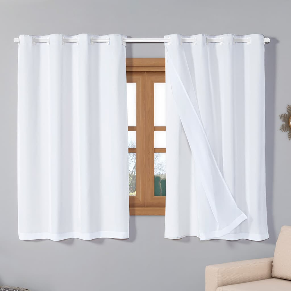 Cortina Classic 2,80m x 1,60m para Sala Quarto Janela Cozinha Decorativa Varão Simples