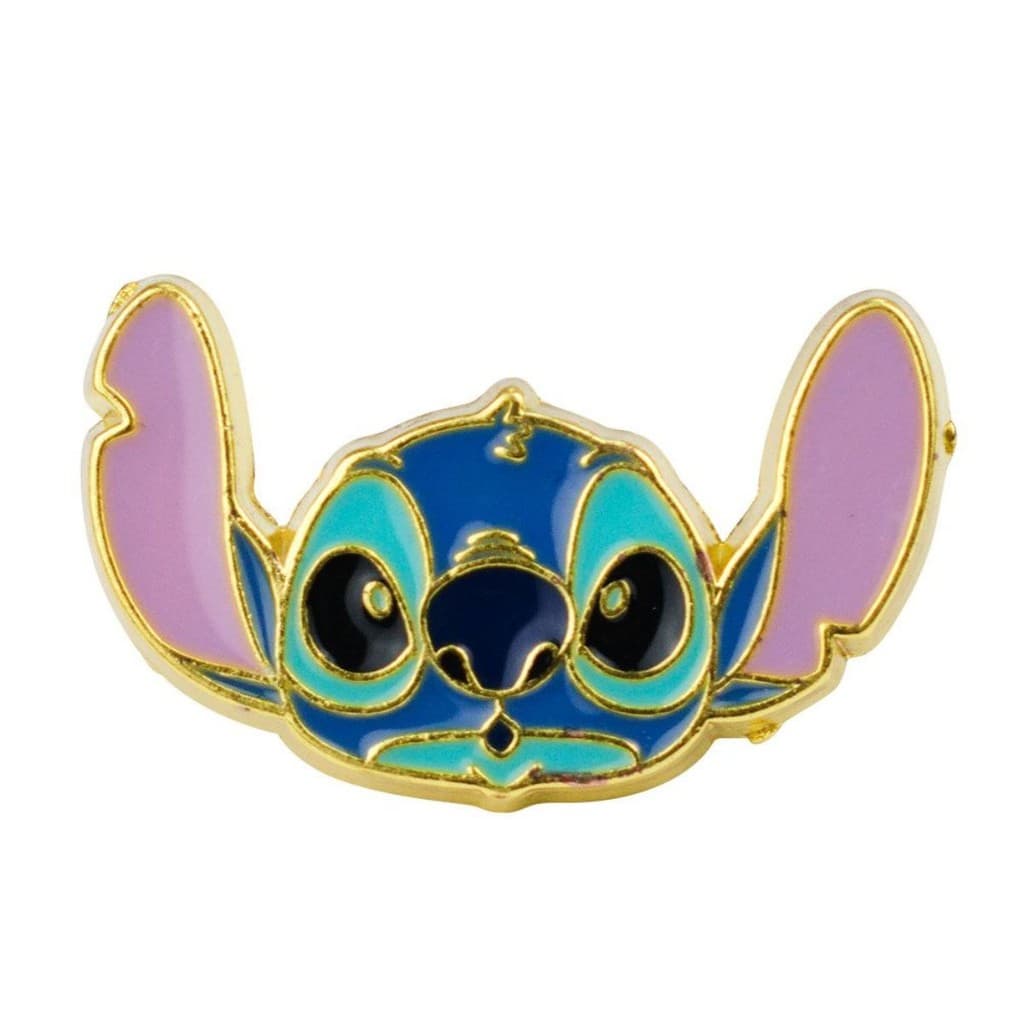 Broche Botton Rosto Stitch 2.5x3.5cm - Disney