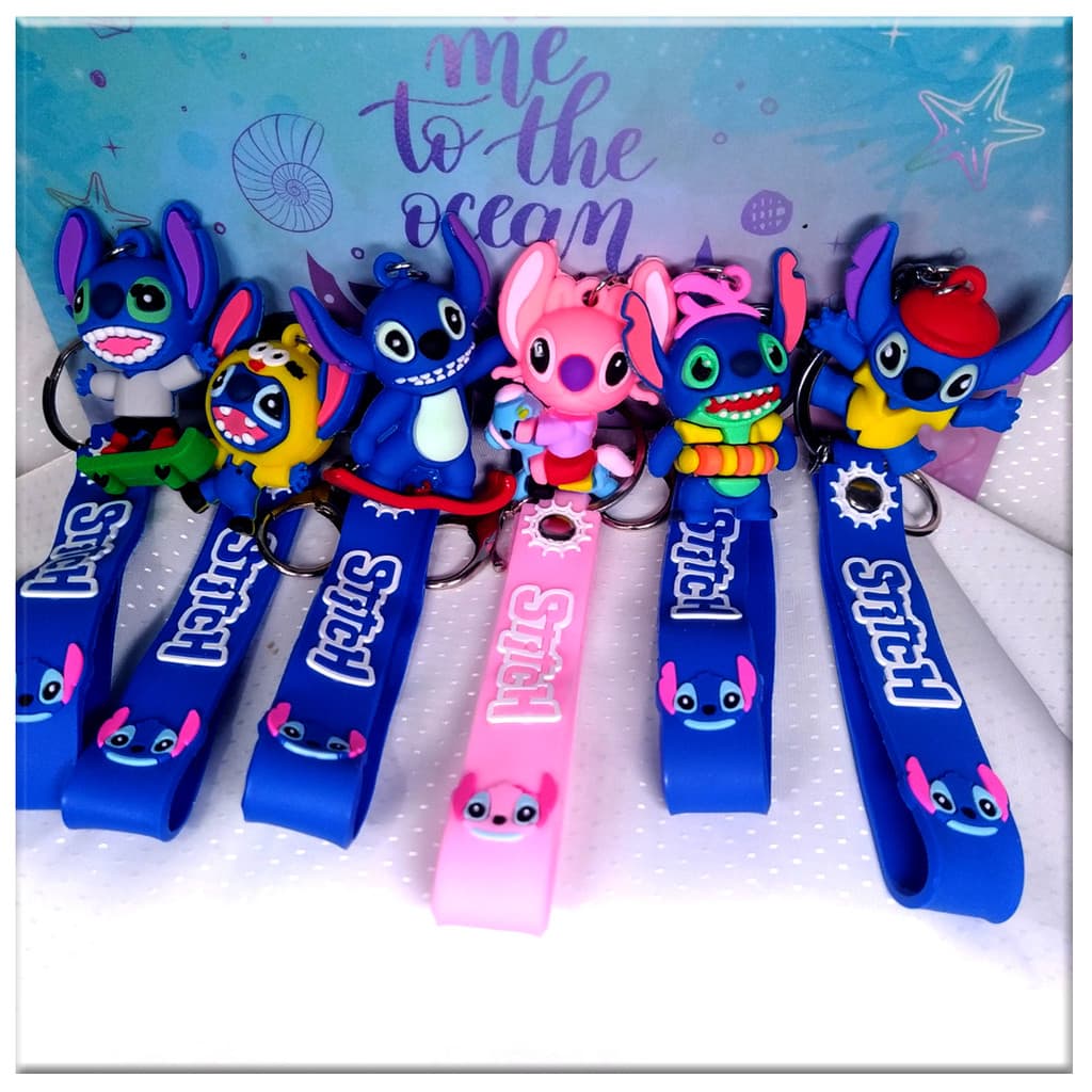 💖Chaveiro 3D Stitch Sortido💖 - 1un | 2un | Kit c/12 - Diversos Modelos Coloridos e Divertidos!