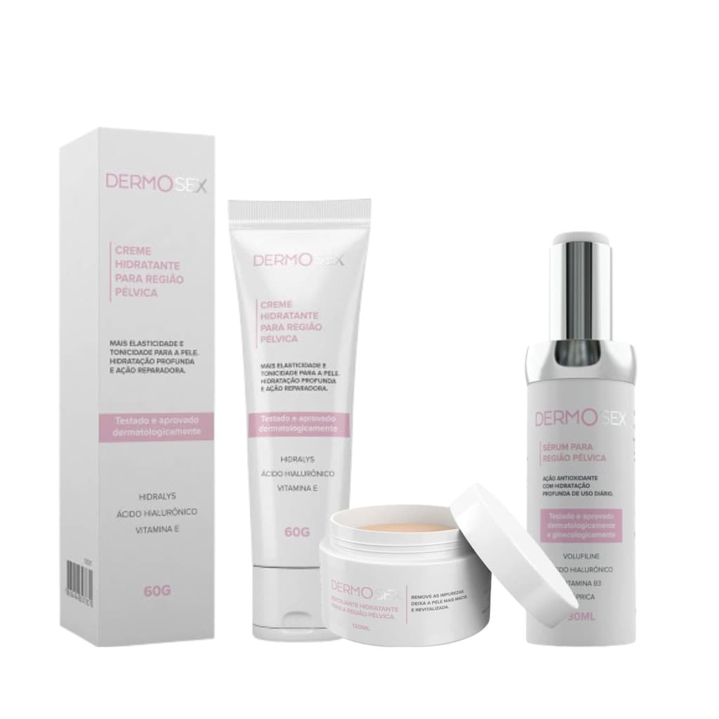 Kit Cuidado Íntimo Dermosex Esfoliante + Serum + Hidratante