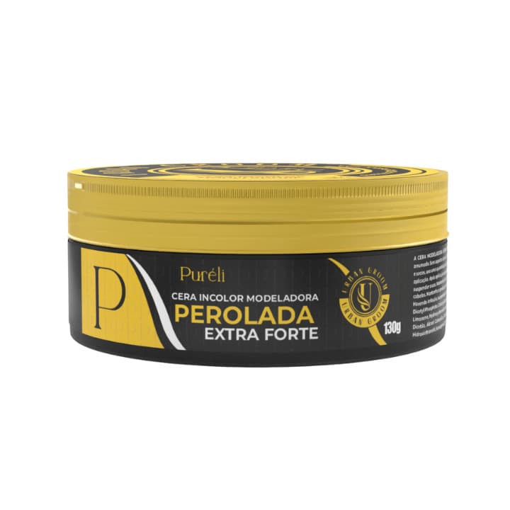 Kit com 2 Unidades Cera Capilar Modeladora Perolada Extra Forte 130g
