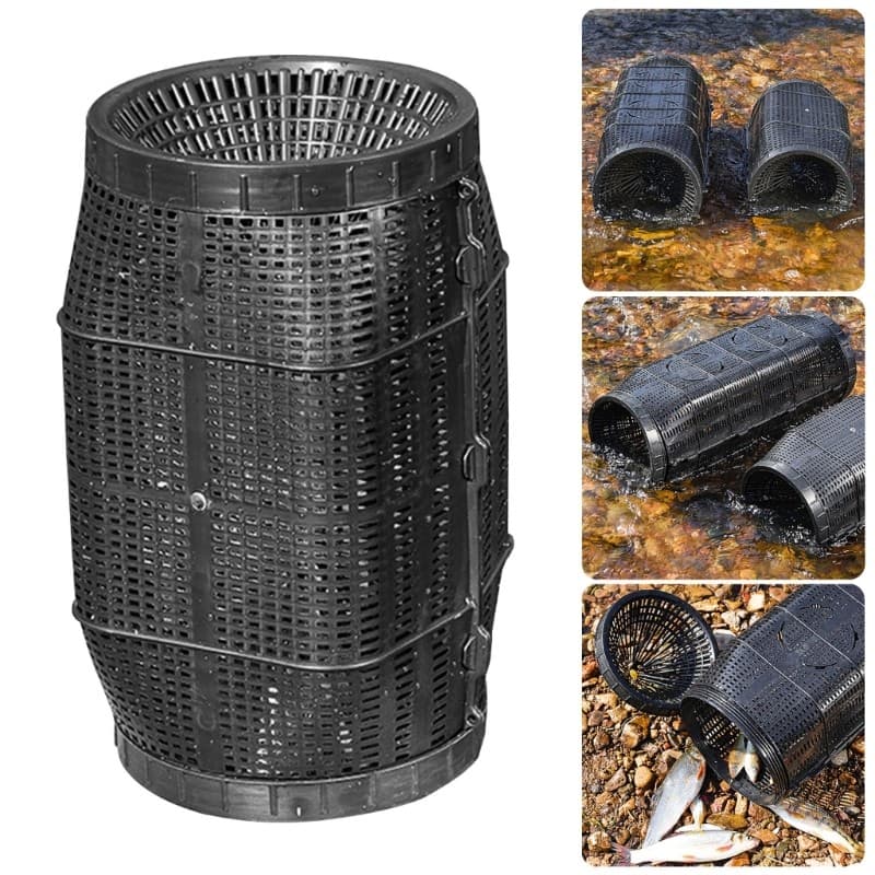 Armadilha Subaquática Eficiência Li * Gaiola Iscas Para Pesca Furo Drenagem